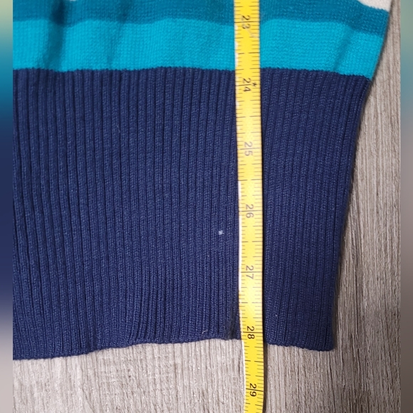 Aeropostale Striped Deep V-neck Cardigan Sweater Women's Size Large - Picture 13 of 14